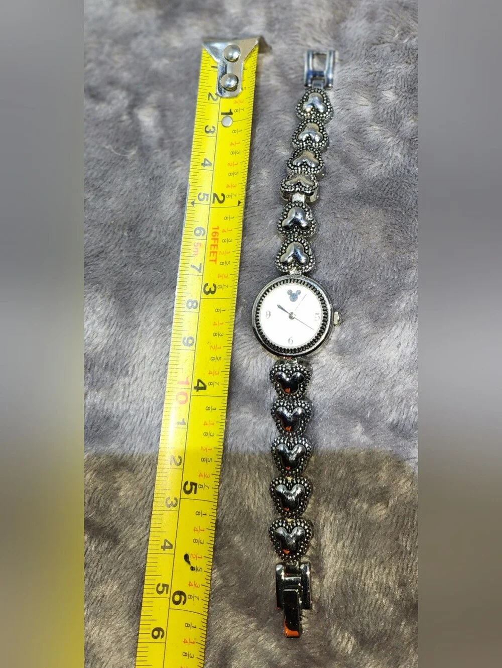 Silver-tone Disney Mickey Mouse watch